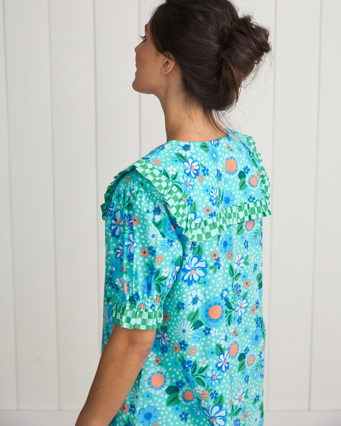 Printfresh + Oh Joy! - Posh Petals - Nostalgia Nightgown - Spearmint - Printfresh