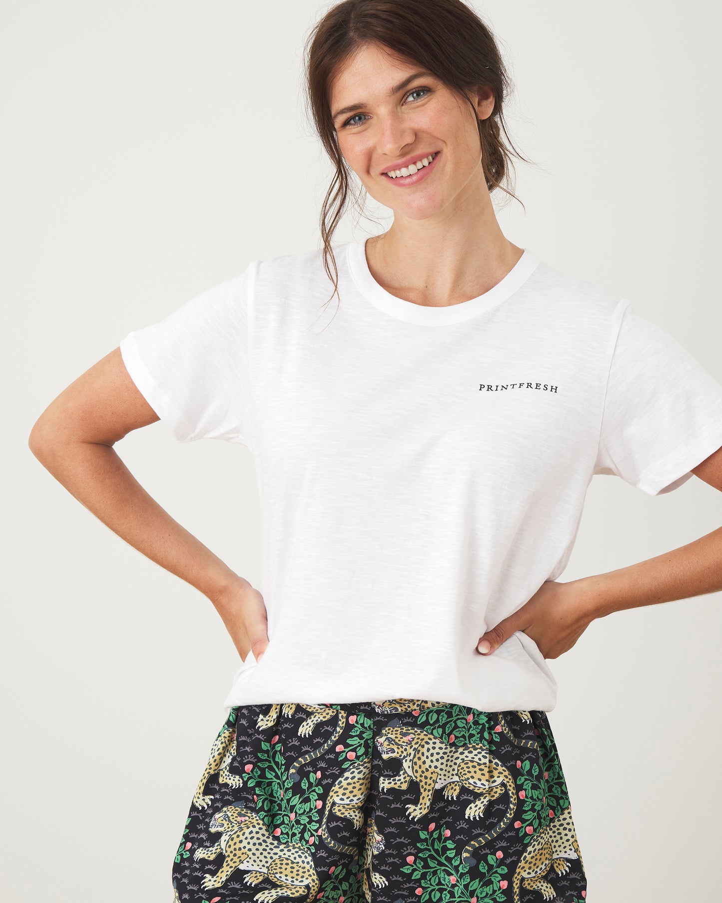 Live On The Bright Side - Oversized Graphic Tee - Cloud - Printfresh