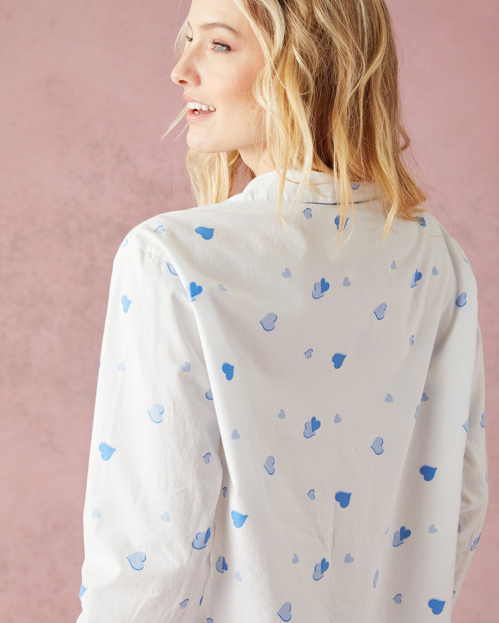 PF + Pencil & Paper Co. Heartbreaker - Long Sleep Set - Cloud - Printfresh