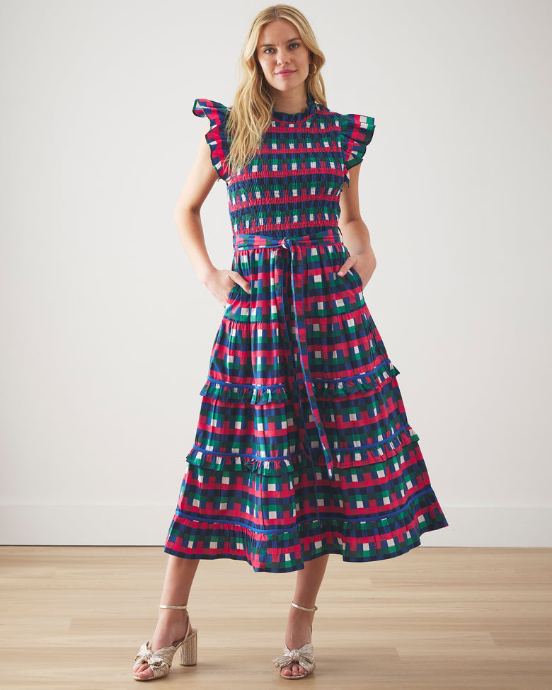 Painted Pixels - Ready to Ruffle Dress - Jewel Multi – Printfresh