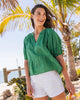 Seaside Stripes - Easy Read Blouse - Clover Green - Printfresh