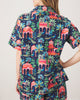 Peacock Palace - Short PJ Set - Deep Navy - Printfresh