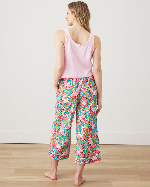 Playful Parrots - Cropped PJ Pants - Tropical - Printfresh