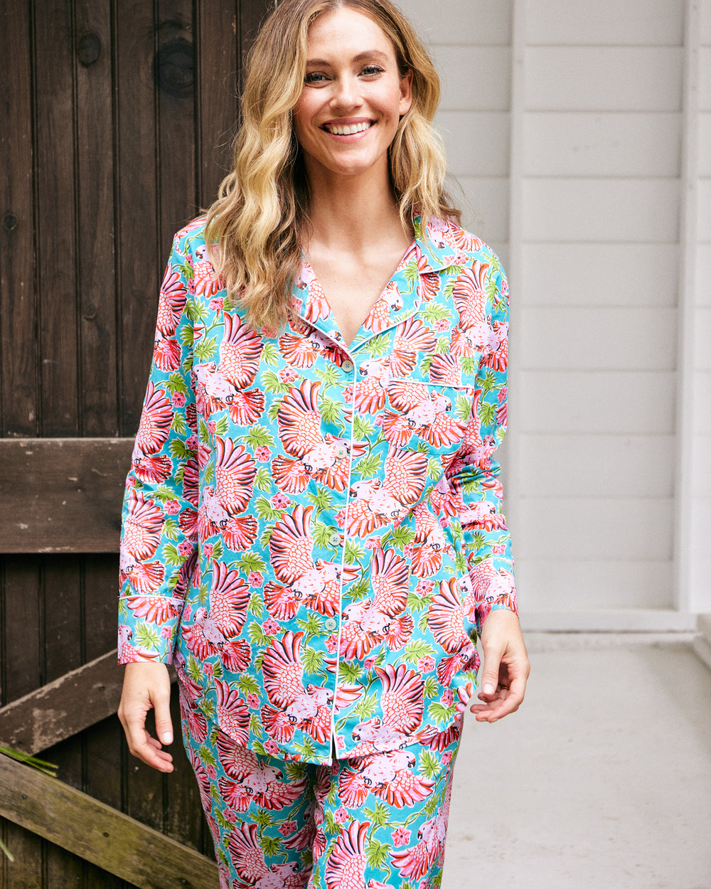 Playful Parrots - Long PJ Set - Tropical - Printfresh