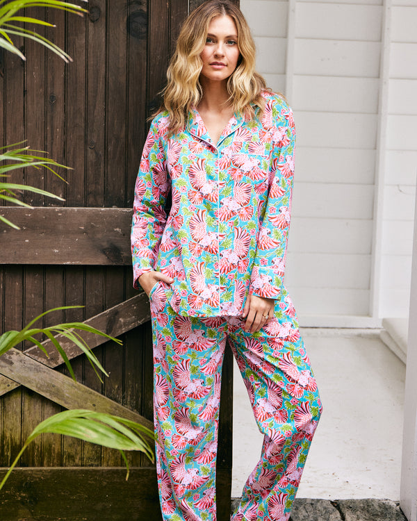 Playful Parrots - Long PJ Set - Tropical - Printfresh