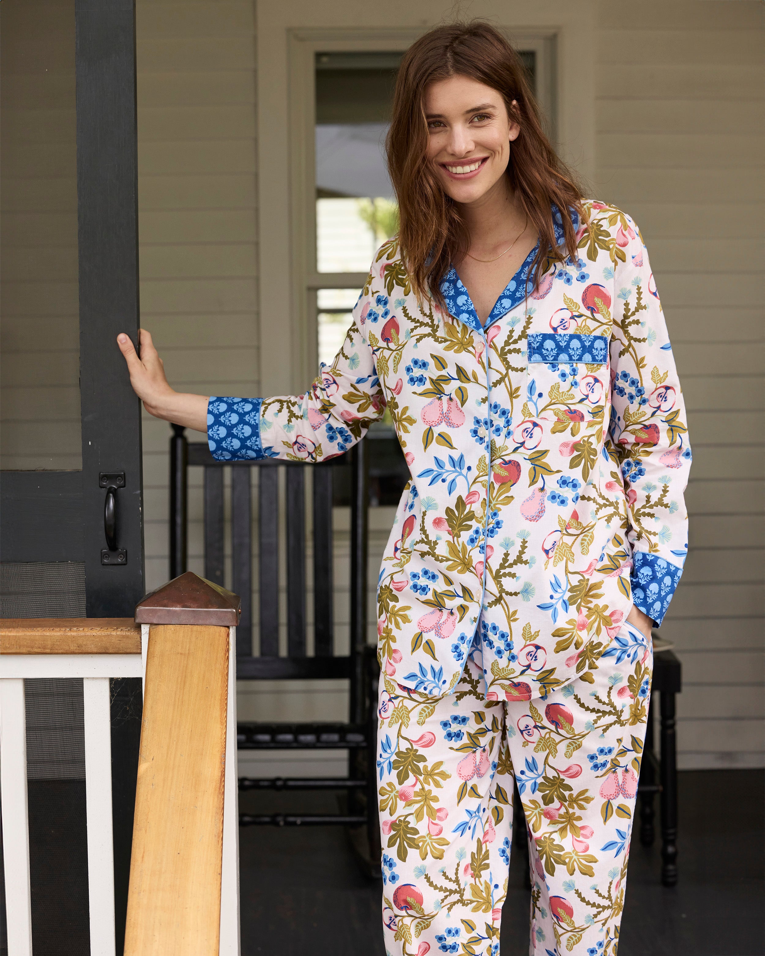 Pomme & Poire - Long PJ Set - Parchment - Printfresh