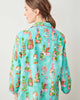 Pop The Bubbly - Long PJ Set - Bright Turquoise - Printfresh