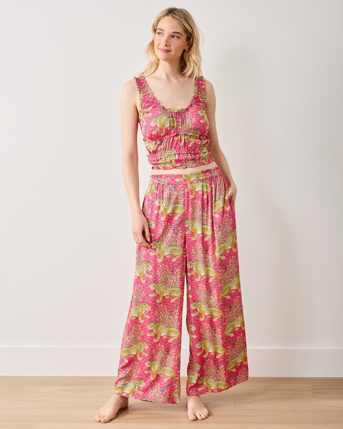 Bagheera - Eco Satin Sadie Set - Hot Pink - Printfresh