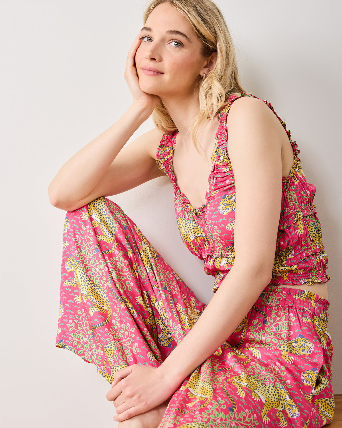 Bagheera - Eco Satin Sadie Set - Hot Pink - Printfresh