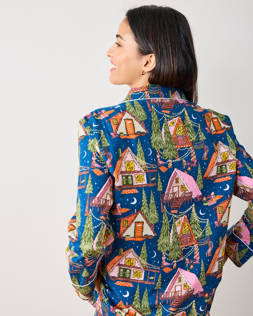 Bonfire Stories - Long PJ Set - Starlight Blue - Printfresh