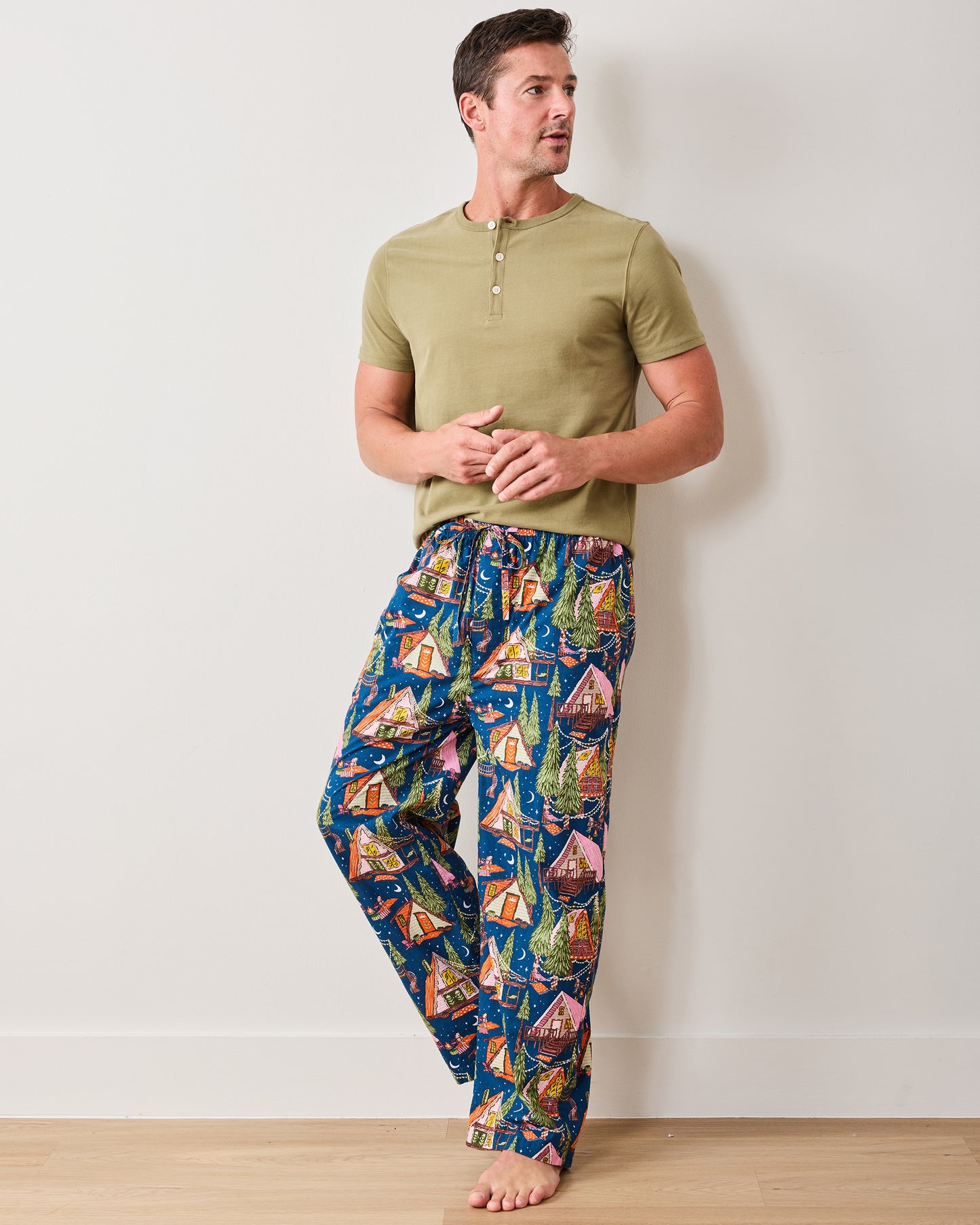 Bonfire Stories - Men's PJ Pants - Starlight Blue - Printfresh