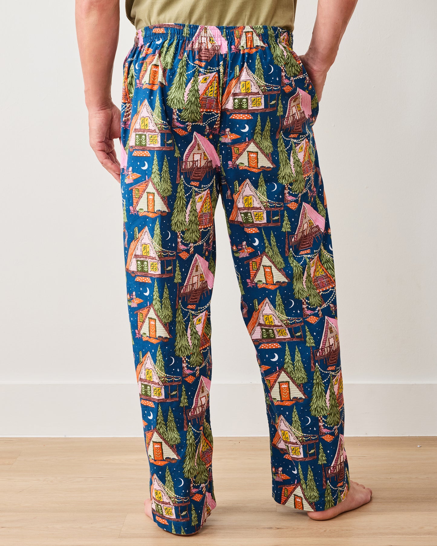 Bonfire Stories - Men's PJ Pants - Starlight Blue - Printfresh