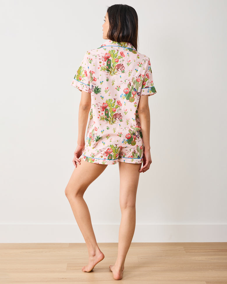 Desert Dream - Short PJ Set - Pink Cactus - Printfresh