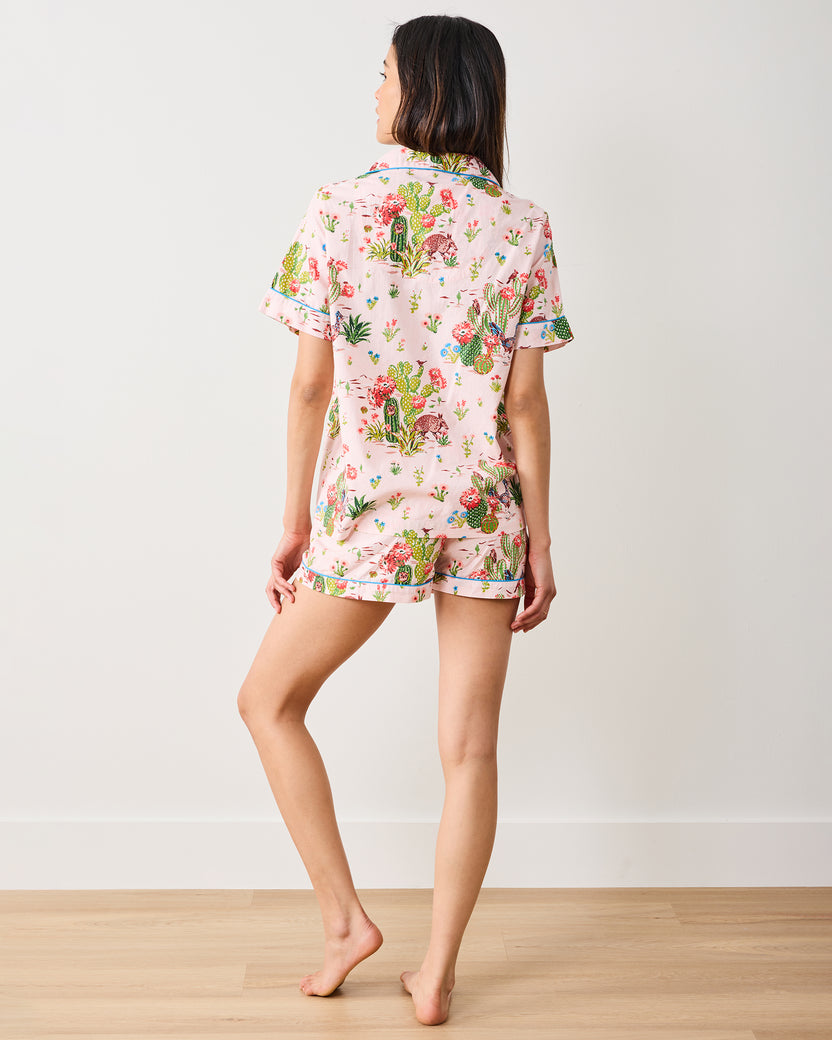 Desert Dream - Short PJ Set - Pink Cactus - Printfresh