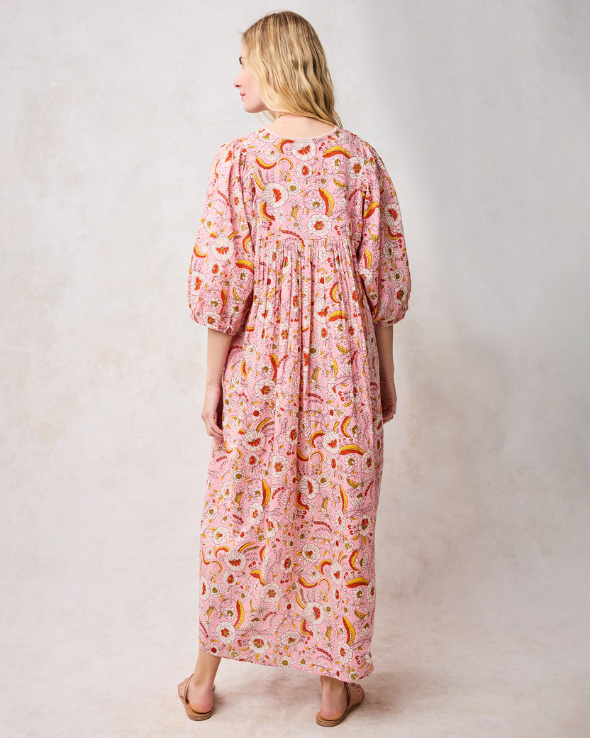 India Bloom - Artifact Dress - Soft Rose - Printfresh