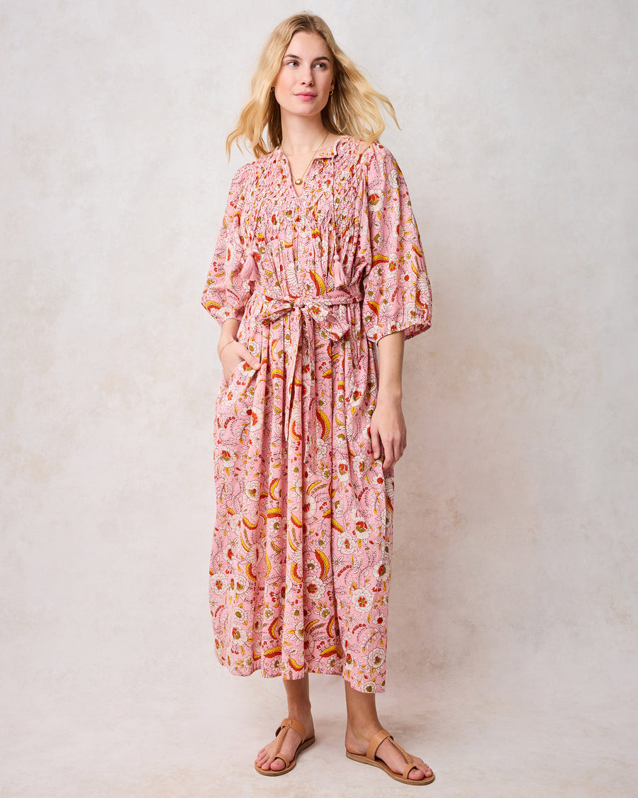 India Bloom - Artifact Dress - Soft Rose - Printfresh