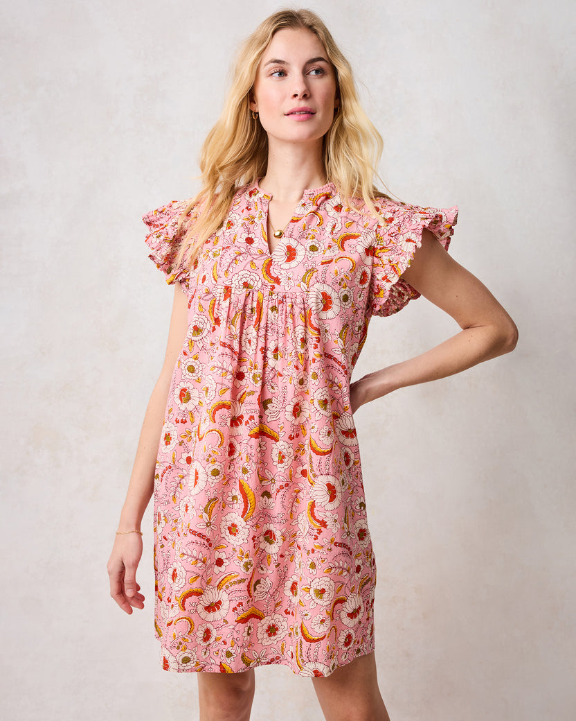 India Bloom - Royal Dress - Soft Rose - Printfresh