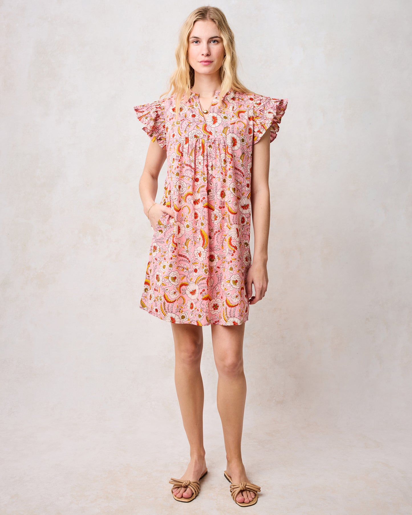 India Bloom - Royal Dress - Soft Rose - Printfresh