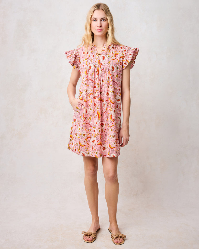 India Bloom - Royal Dress - Soft Rose - Printfresh