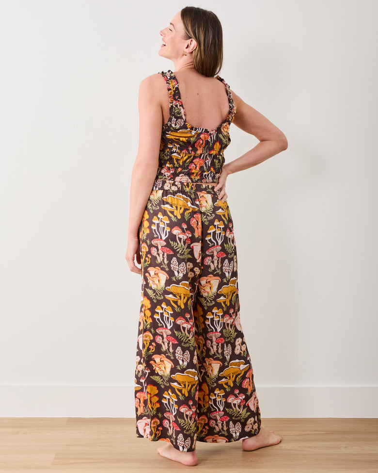 Mushroom Medley - Eco Satin Sadie Set - Truffle - Printfresh