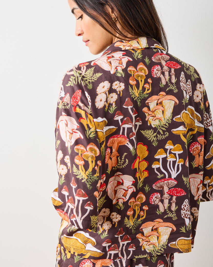 Mushroom Medley - Eco Satin Sweet Dreams Set - Truffle - Printfresh