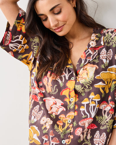 Mushroom Medley - Eco Satin Wildest Dreams Set - Truffle - Printfresh