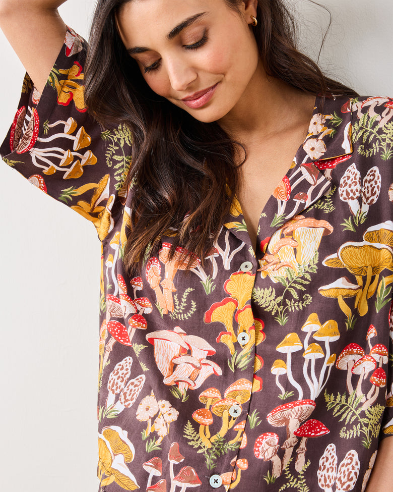 Mushroom Medley - Eco Satin Wildest Dreams Set - Truffle - Printfresh