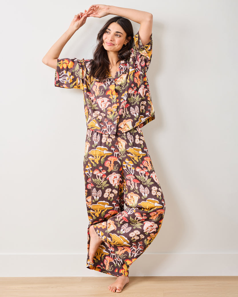 Mushroom Medley - Eco Satin Wildest Dreams Set - Truffle - Printfresh