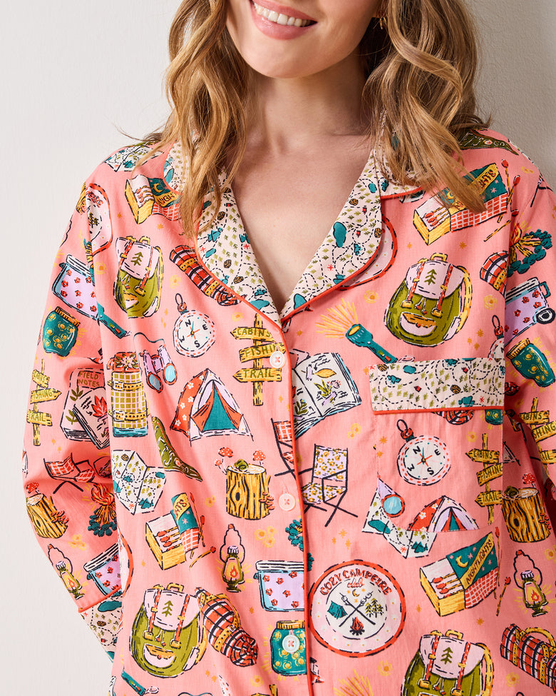 Camping Trip - Sleep Shirt - Coral - Printfresh