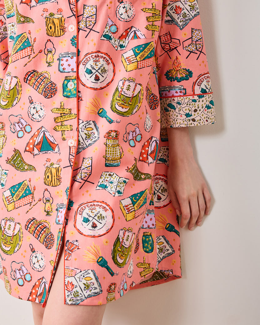 Camping Trip - Sleep Shirt - Coral - Printfresh