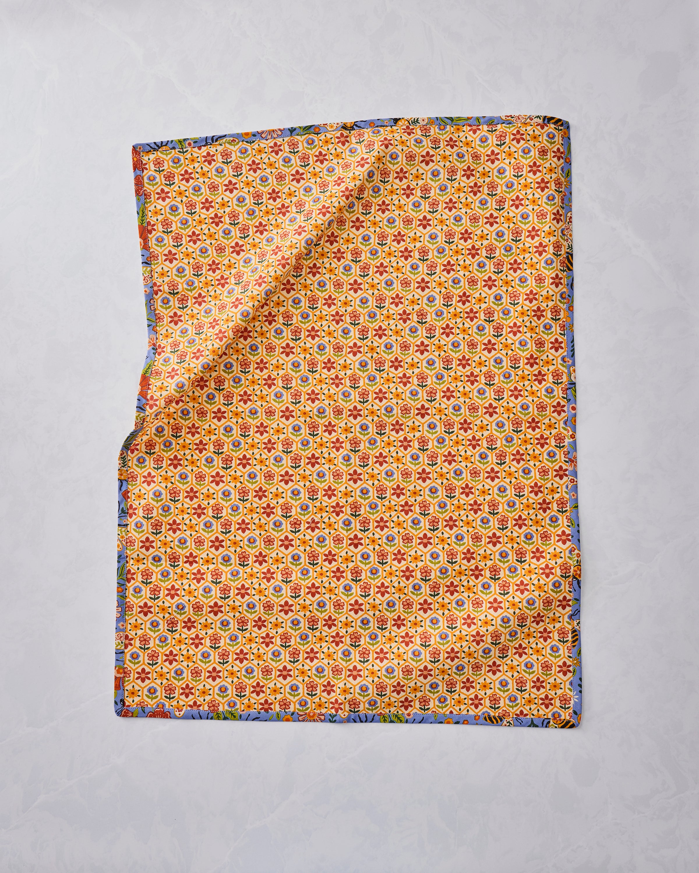 Bee Tapestry - Set of 2 Tea Towels - Delphinium Blue – Printfresh