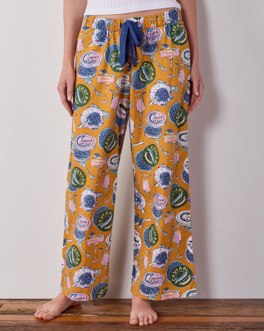 Champagne & Caviar - Astrid PJ Pant - Goldenrod