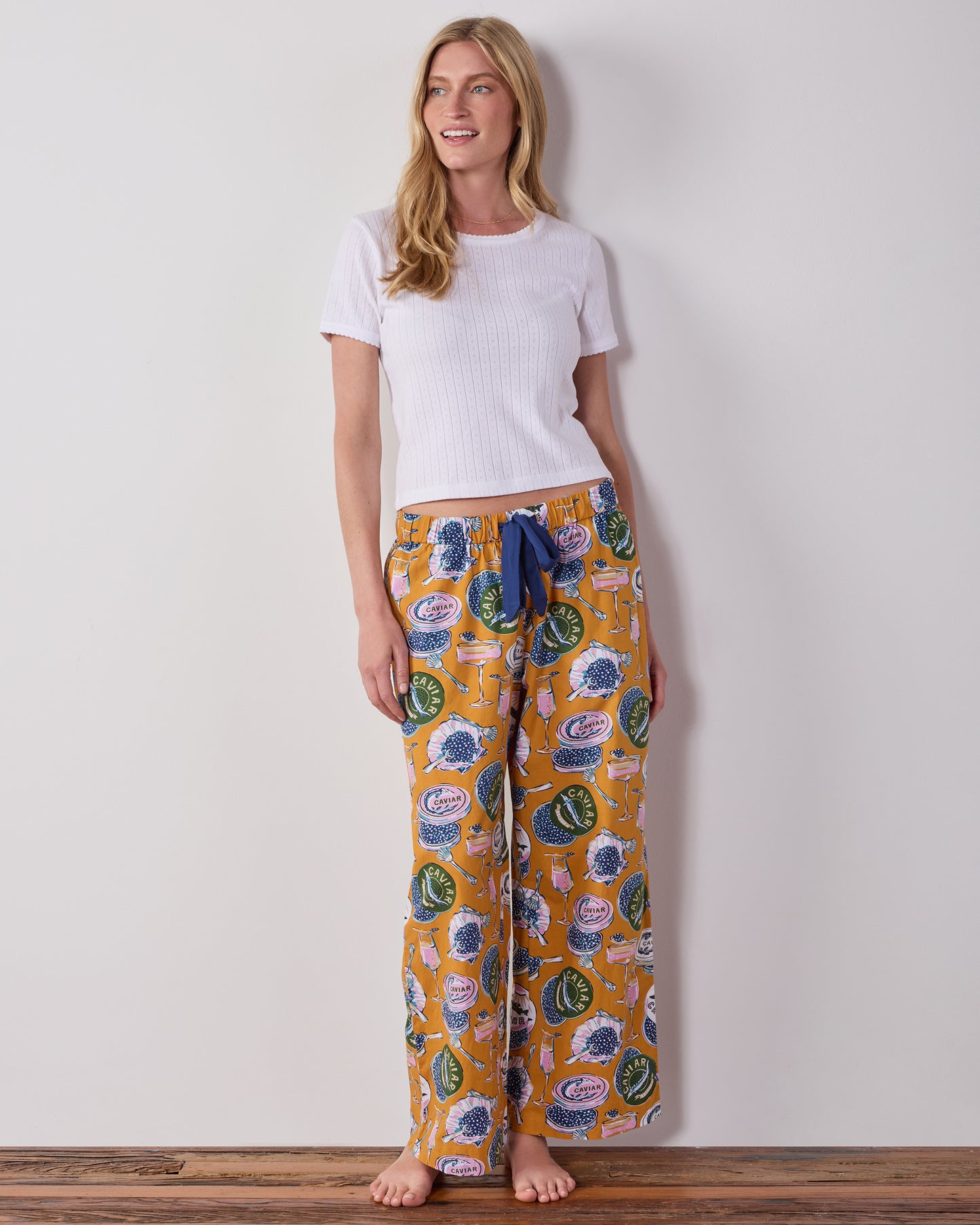 Pointelle Short Sleeve Tee - Cloud