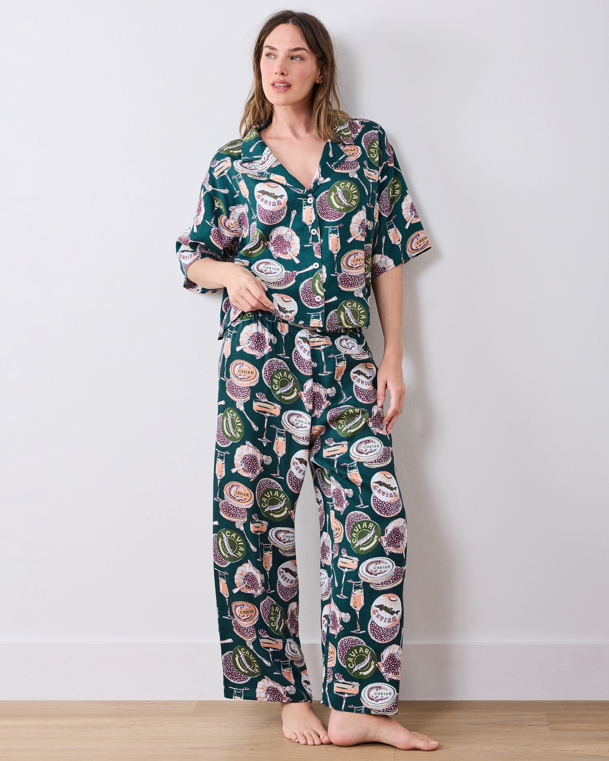 Champagne & Caviar - Tall Eco Satin Wildest Dreams Set - Peacock