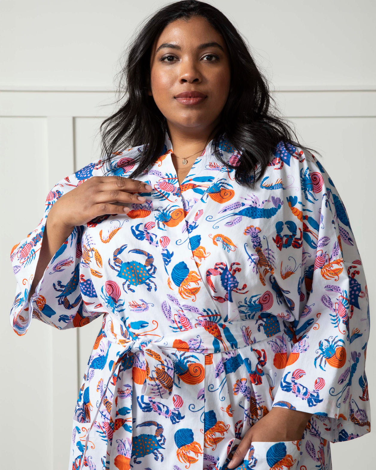 Pretty Pinchers - Robe - Cloud - Printfresh