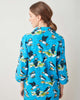 Playful Puffins - Midweight Flannel Sleep Shirt - Bright Blue - Printfresh