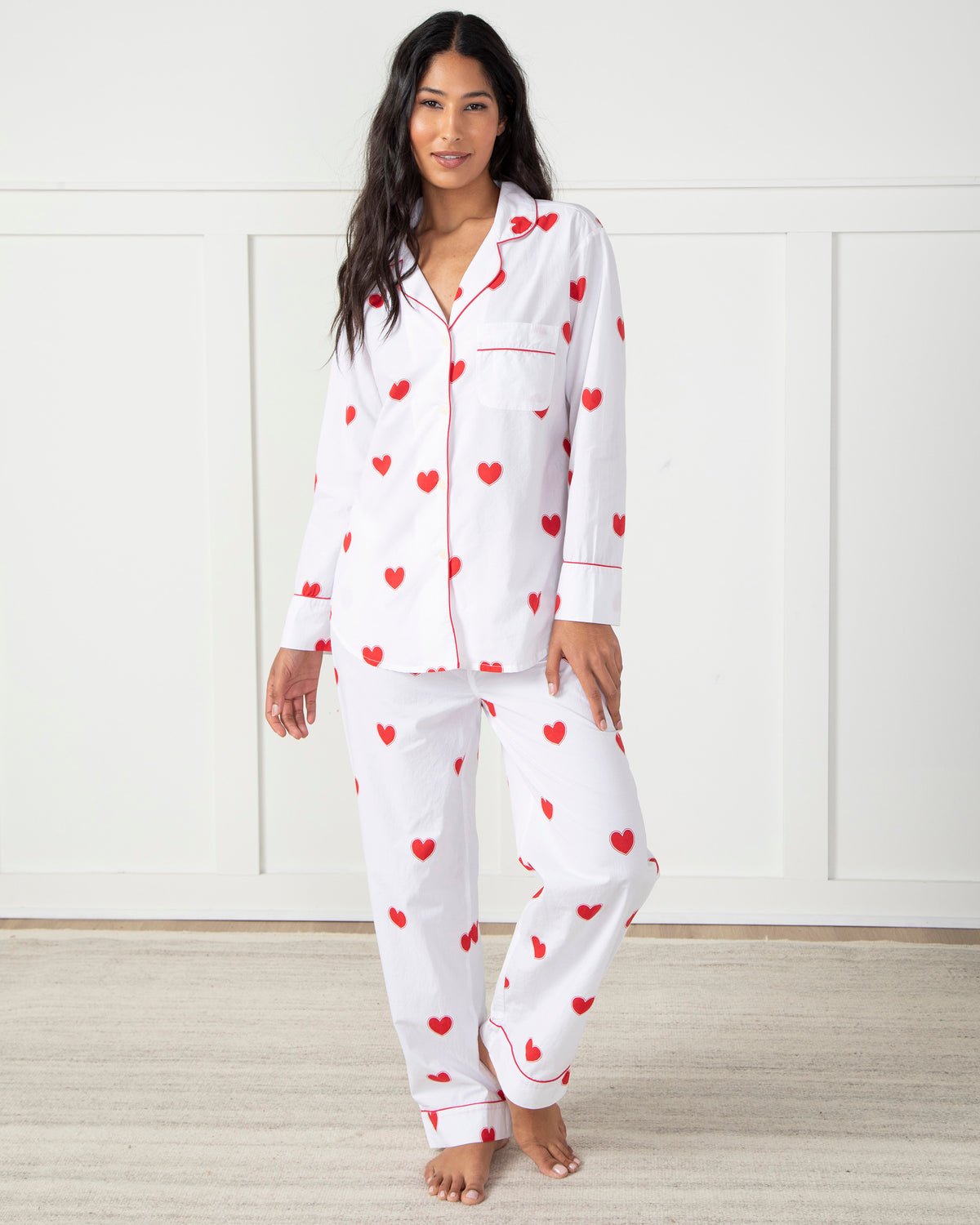 Queen of Hearts - Long Sleep Set - Ruby Cloud - Printfresh