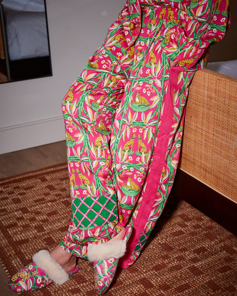 Royal Cheetah - Eco Satin Rittenhouse Set - Pink Palace - Printfresh