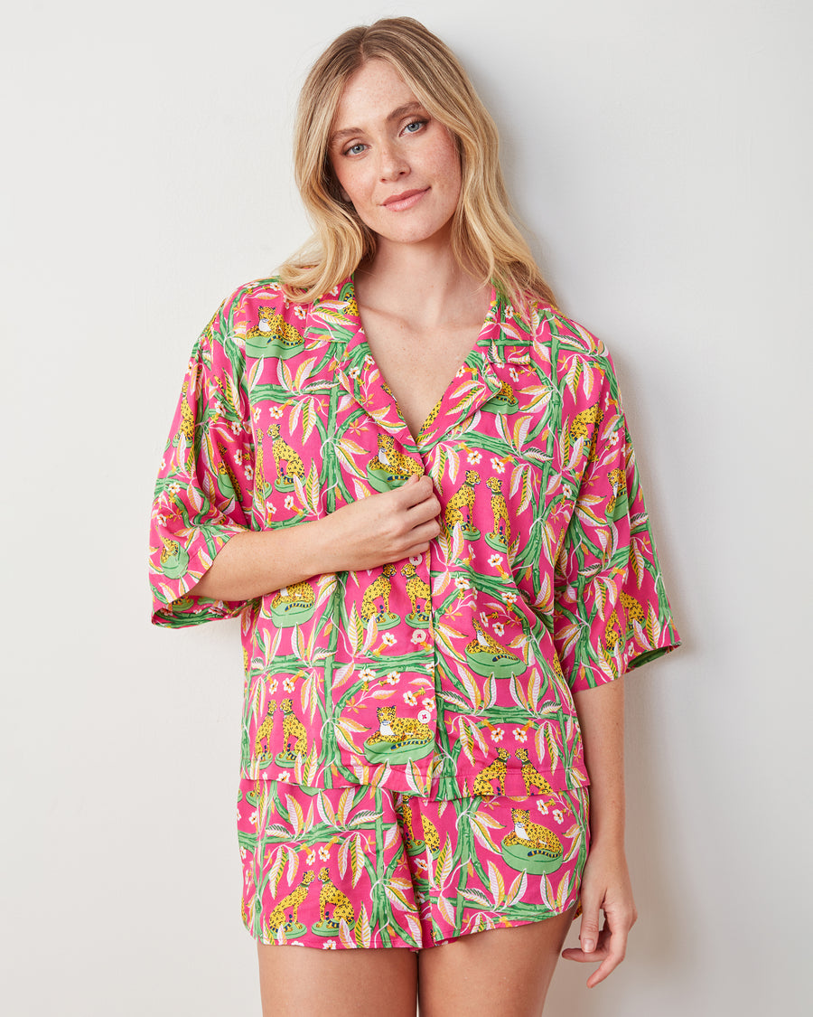 Royal Cheetah - Eco Satin Sweet Dreams Set - Pink Palace - Printfresh