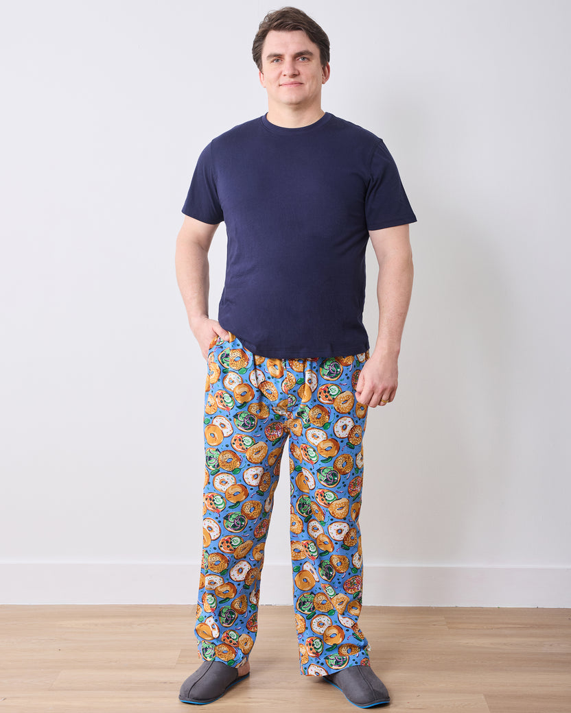 Bagels & Schmear - Men’s PJ Pants - Brunch Blues - Printfresh