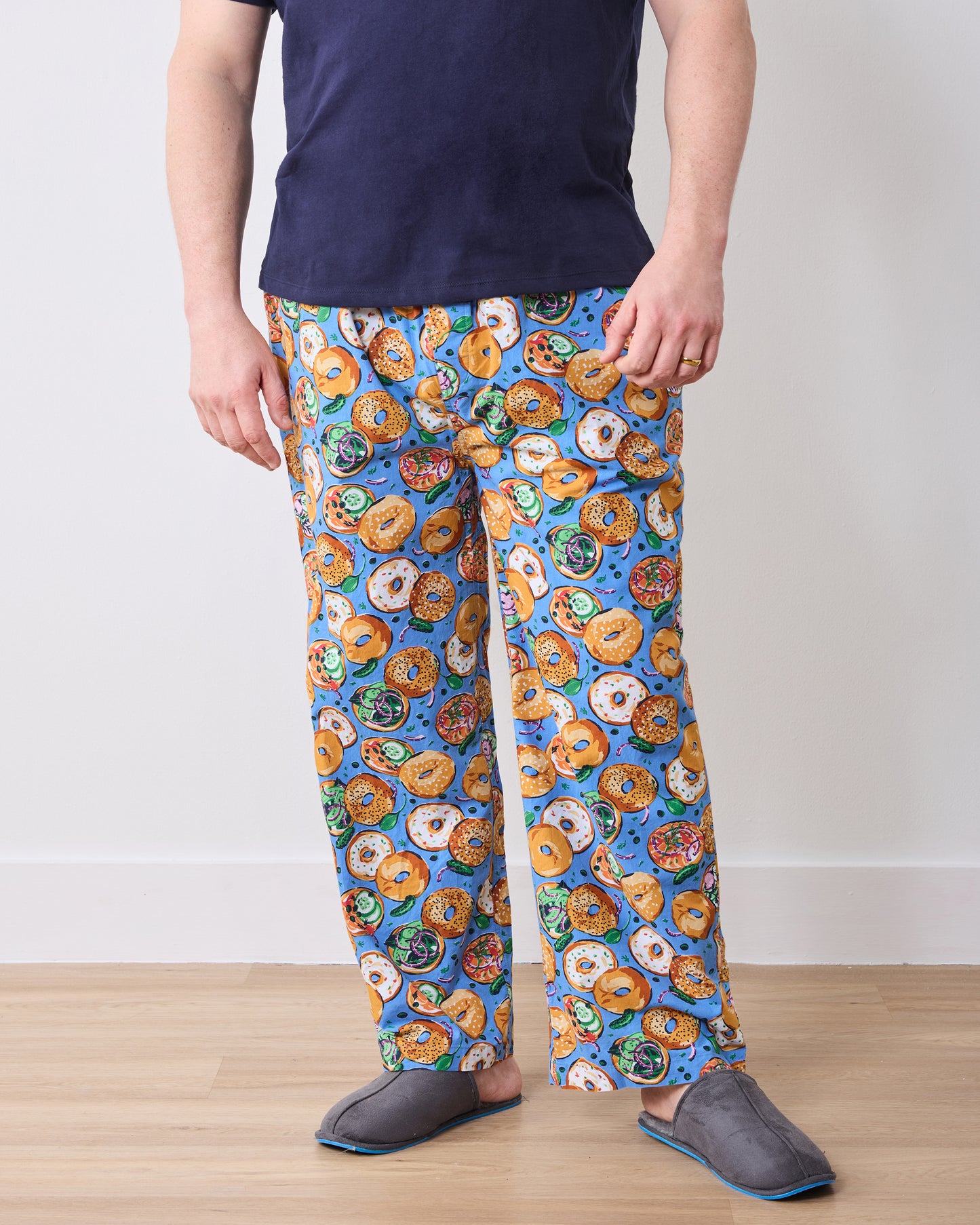 Bagels & Schmear - Men’s PJ Pants - Brunch Blues - Printfresh