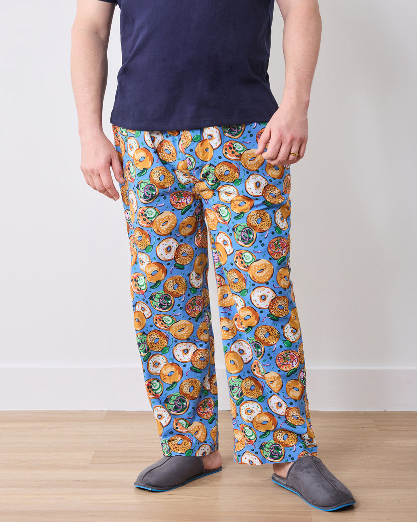 Bagels & Schmear - Men’s PJ Pants - Brunch Blues - Printfresh