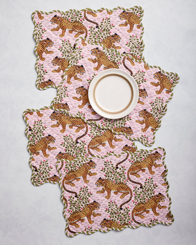 Bagheera - Set of 4 Placemats - Blush - Printfresh