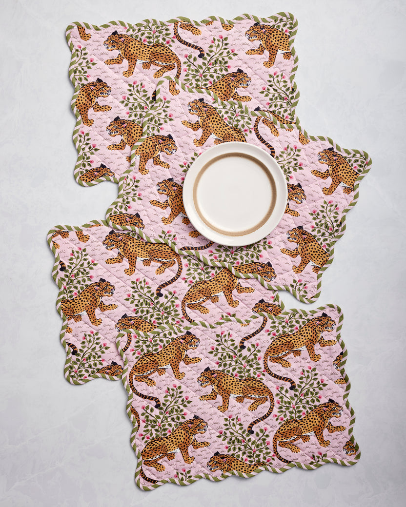 Bagheera - Set of 4 Placemats - Blush - Printfresh