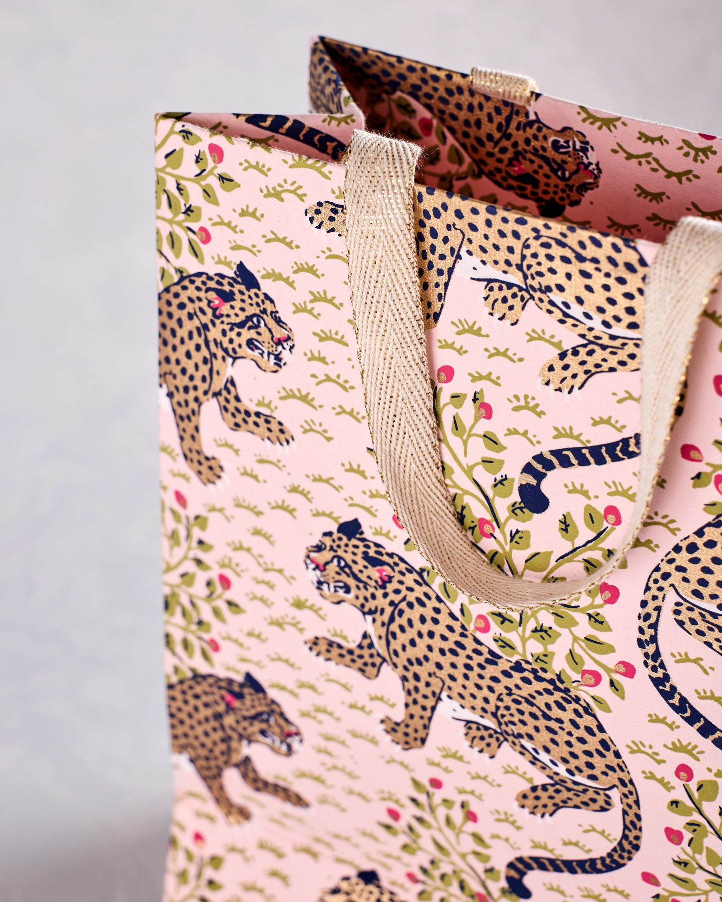 Bagheera - Handmade Small Gift Bag - Blush - Printfresh