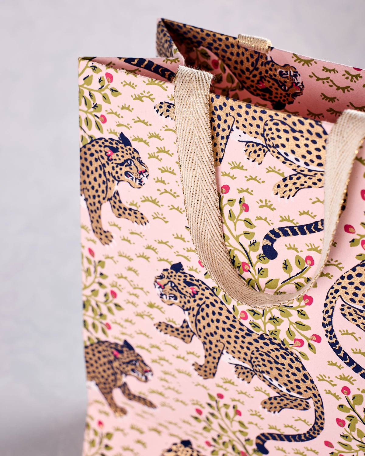Bagheera - Handmade Small Gift Bag - Blush - Printfresh