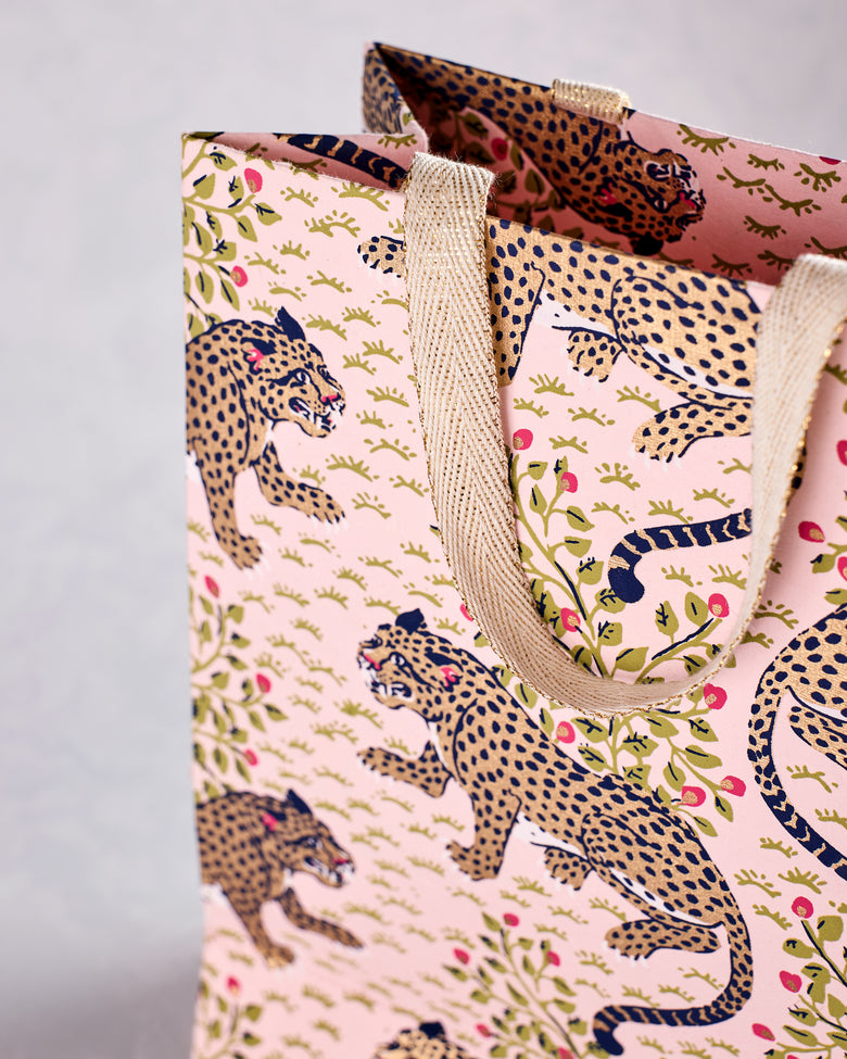 Bagheera - Handmade Small Gift Bag - Blush - Printfresh