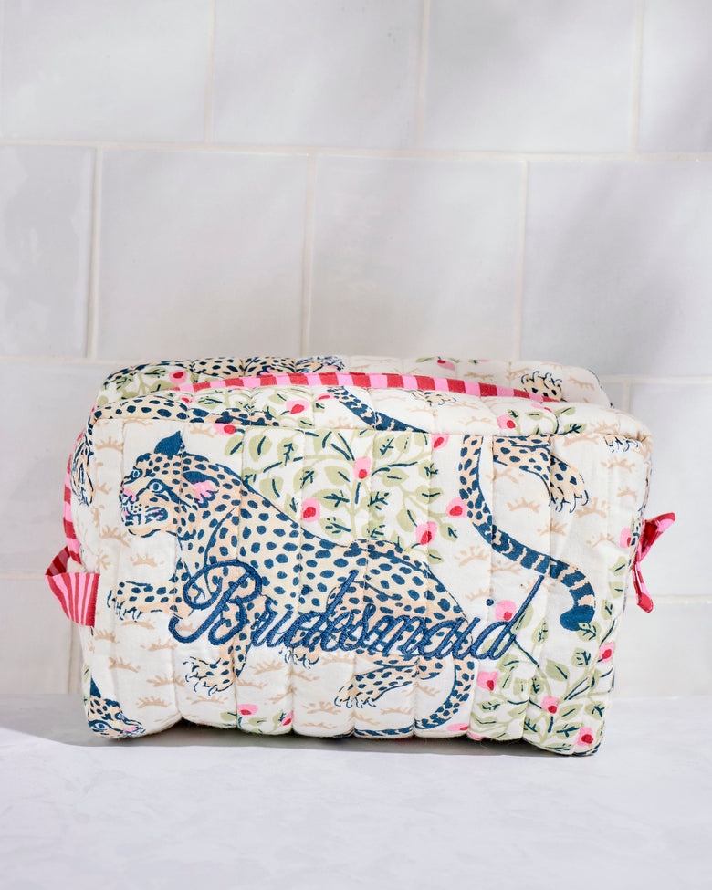 Bagheera - Quilted Bridesmaid Pouch - Wedding Cake - Printfresh