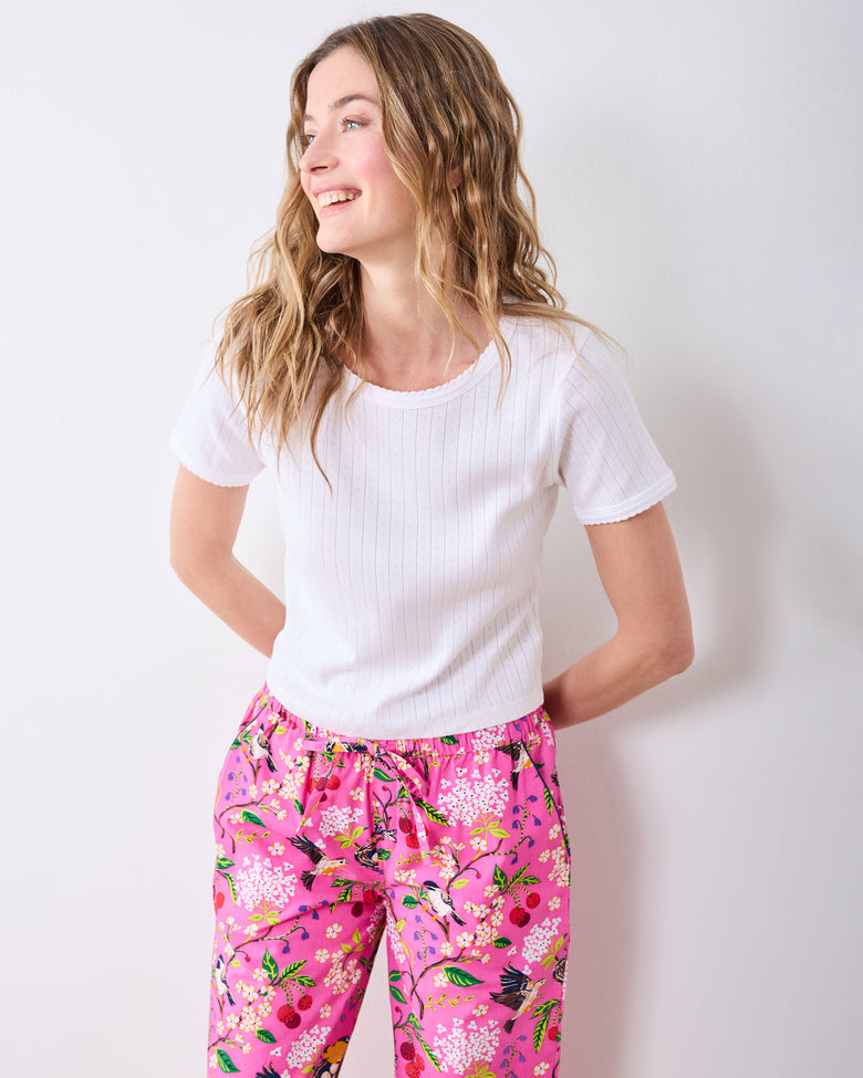 Bird & Blossom - PJ Pant - Fuschia Berry - Printfresh