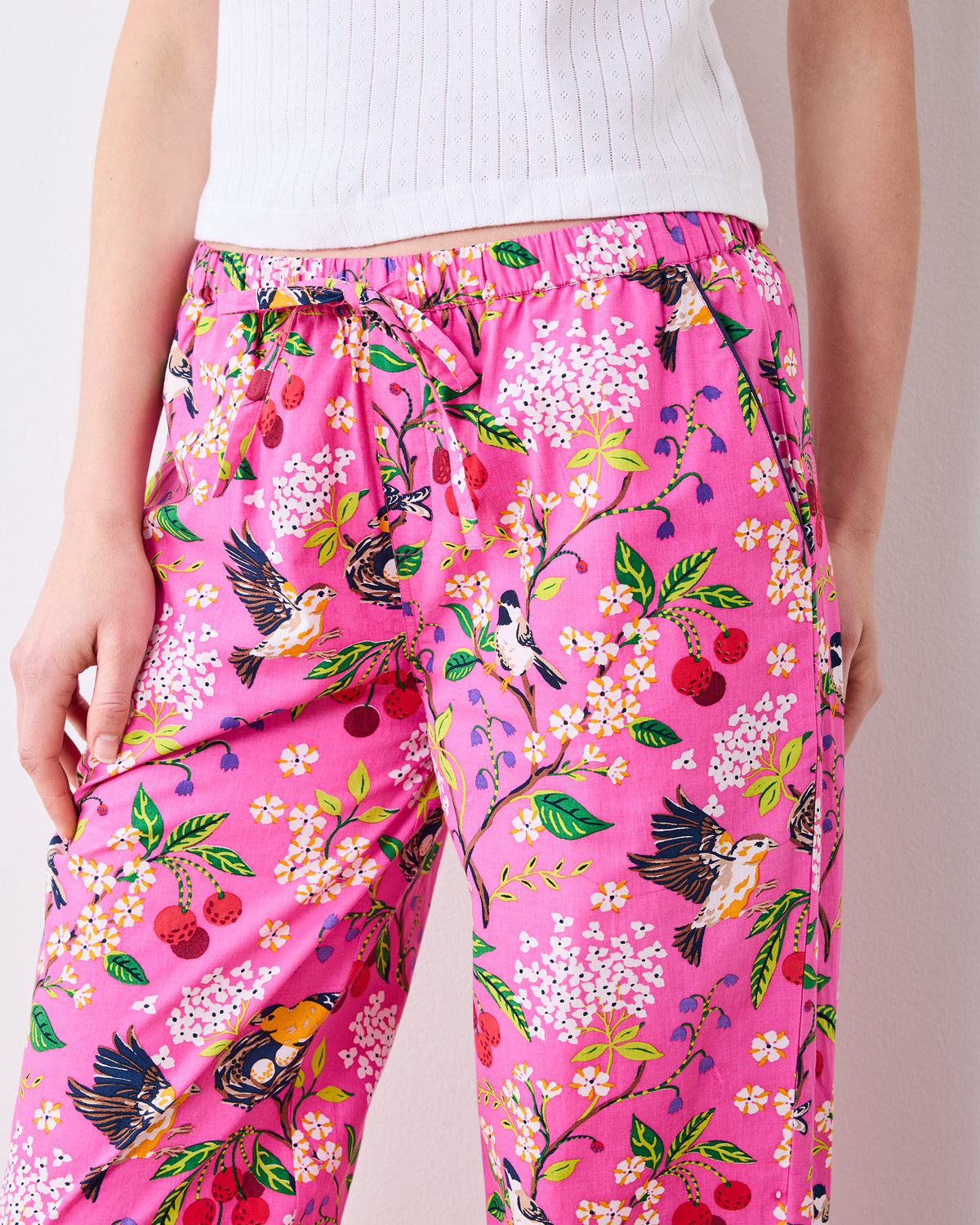 Bird & Blossom - PJ Pant - Fuchsia Berry - Printfresh